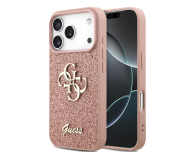 Guess Fixed Glitter Big 4G do iPhone 17 Pro różowy - 1365531 - zdjęcie 1